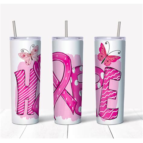 Kitchen And Dining Home And Living Breast Cancer Tumbler 20oz Skinny Drink