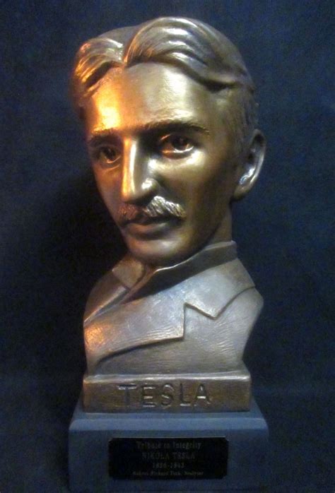 Nikola Tesla large sculpted bust