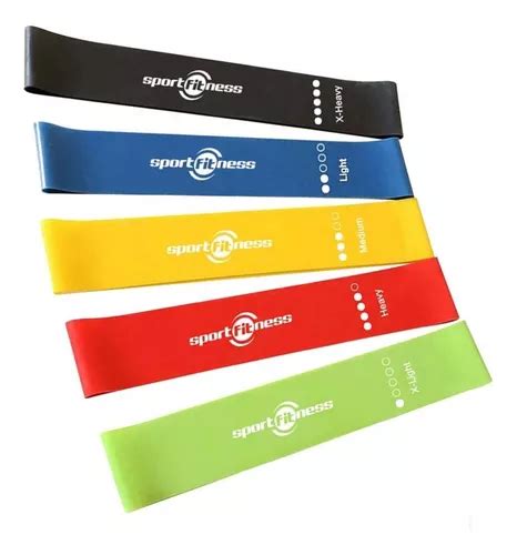 Bandas Elásticas Sportfitness Set X 5 Cerradas Kit Ejercicio Cuotas