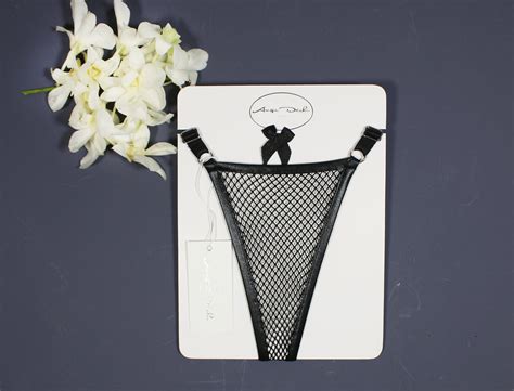Sexy See Through Lingerie Fishnet Panties G String Thong Erotic Black Fetish Wear Transparent