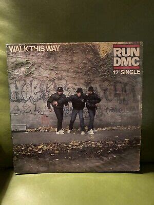 RUN DMC Walk This Way Vinyl 12 Single 1986 Profile Records Hip Hop