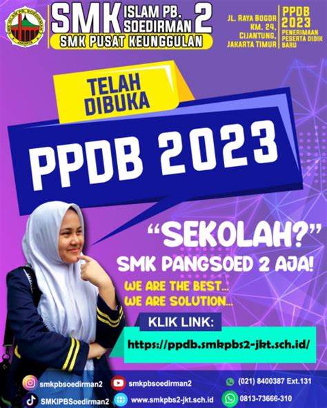 Brosur Ppdb Sekolah Pusat Keunggulan Smk Islam Pb Soedirman