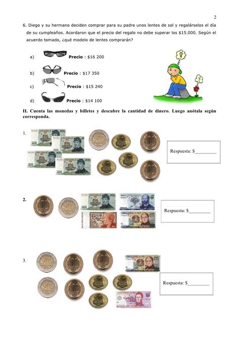 Prueba Matem Ticas Sistema Monetario