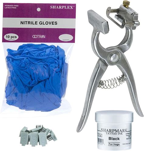 Boccs Tattoo Kit Standard With With Digits Or Letters Nitrile Gloves