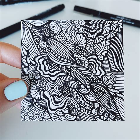 Zentangle Artwork, Zentangle Patterns, Zentangles, Mandala Design ...