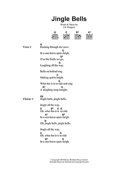 Jingle Bells Partition Par J Pierpont Paroles Et Accords 104184