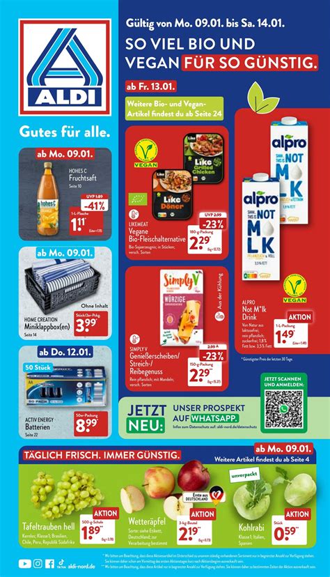 Aldi Nord Werbeprospekt Gültig Von 0901 Bis 1401 Seitenzahl 1