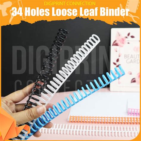 10pcs 34 Holes Plastic Ring Binder For Metal Comb Binder For A4b5a5