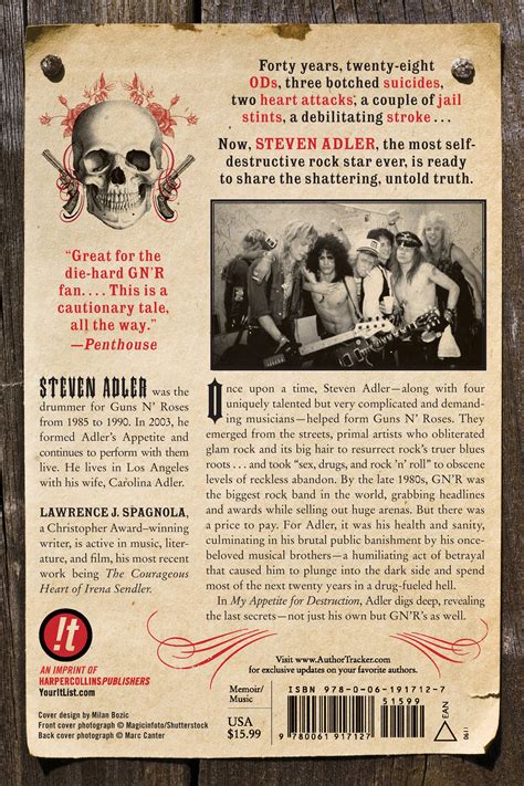 My Appetite For Destruction Sex And Drugs And Guns N Roses By Stephen Adler With Lawrence