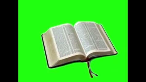 Bible Opened By Pages Green Screen Hd Youtube