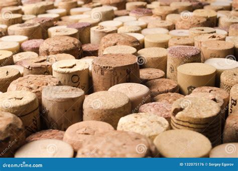 Wine Corks Texture Background Winery Material Texture Stock Photo