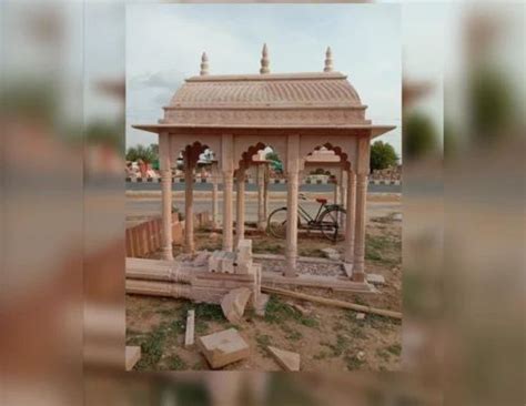 Brown Ghhng Sandstone Temple Design Modern Thickness Gbb At Rs