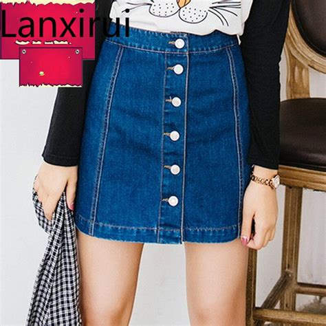 On Sale Summer Sexy Womens Vintage A Line Pencil Jeans Skirt Front