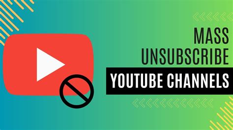 How To Unsubscribe From All Youtube Channels At Once Youtube