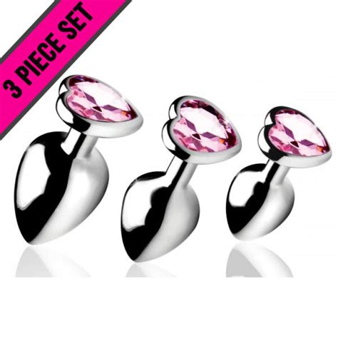 Booty Sparks Gem Anal Plug Piece Set Pink Janet S Closet