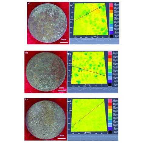 Surface Morphologies A C And Topographic Maps A1 C1 Of The