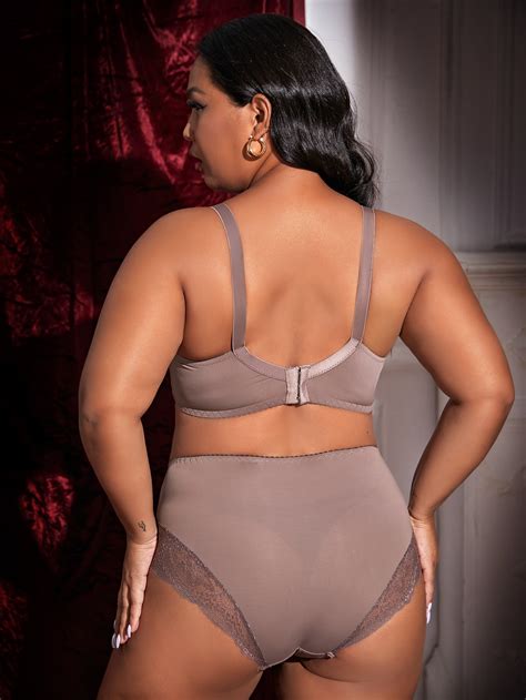 Parifairy Female Lace Underwear Set Plus Size Bra And Panties Set For Woman Big Size Lingerie