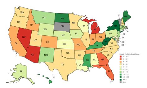 Home foreclosures from 2007-2016 by state, normalized against