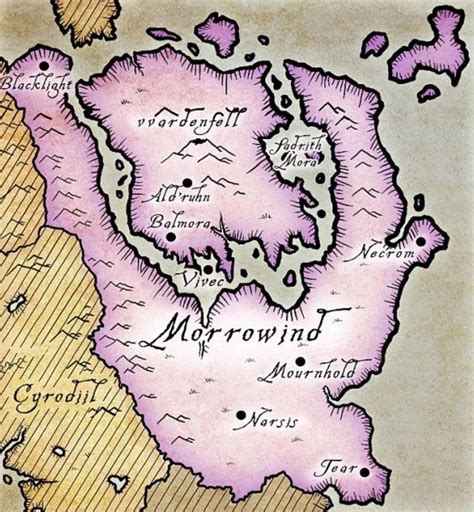 Dunmer Great Houses Map Morrowind — Elder Scrolls Online