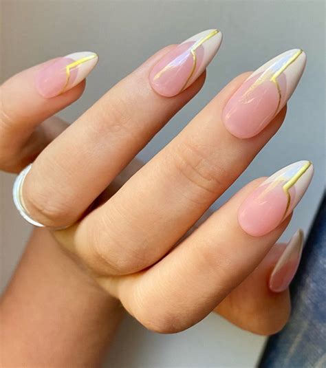 ISABELLA Nude And Gold French Set Of Luxury Made To Order Nails Etsy