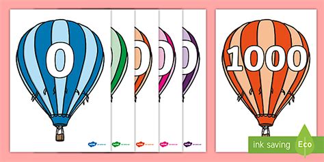Counting In S On Hot Air Balloons Display Posters Twinkl