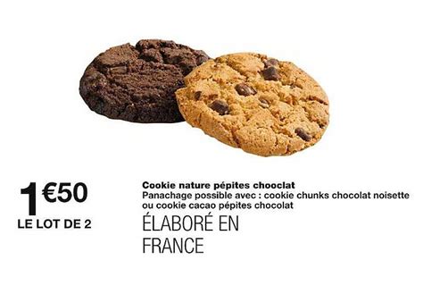 Promo Cookie Nature P Pites Chocolat Chez Monoprix Icatalogue Fr