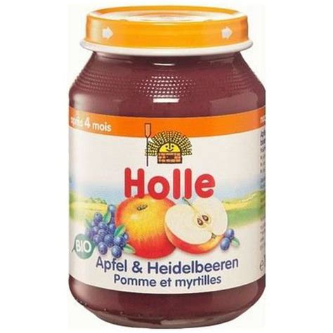 Holle Petit Pot Pomme Myrtille Bio M G Achat Vente Compote