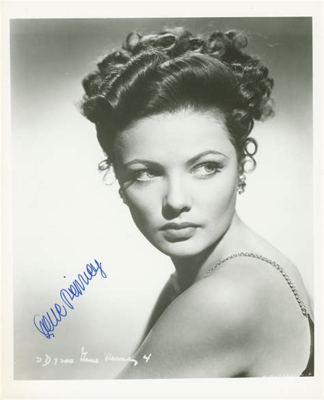 Gene Tierney Signed 8x10 Photo Jsa Coa Pristine Auction