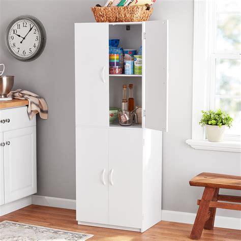 Mainstays 60 2 Door Storage Cabinet White Adjustable