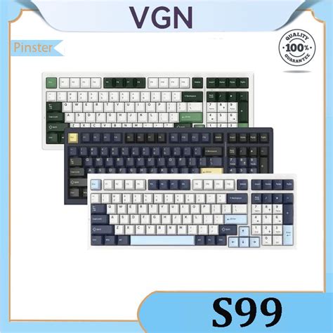 VGN S Three Mode RGB Backlight Customized Mechanical Keyboard Full Key Hot Swappable Shopee