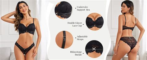 Avidlove Sexy Lingerie For Women Lace Bra And Panty Set Underwire Bra Lingerie Set Underwear At