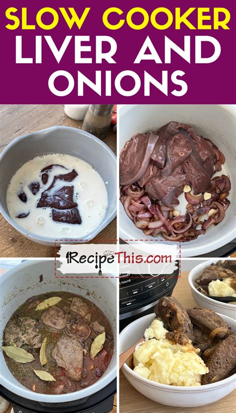 Slow Cooker Liver And Onions | Recipe This