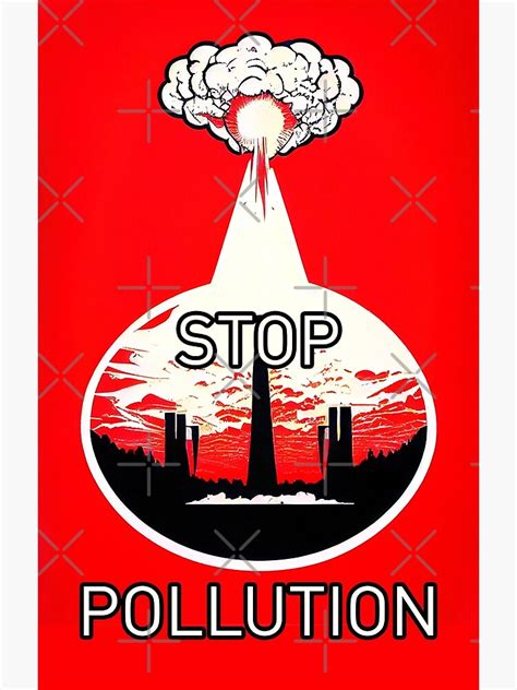 "Stop pollution retro poster" Poster for Sale by avancee | Redbubble