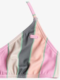 Very Vista Triangle Two Piece Bikini Set For Girls 6 16 Roxy