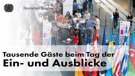 Tausende Menschen Besuchen Den Bundestag Zum Tag Der Ein Und