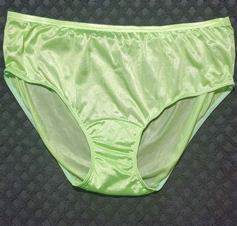 Shadowline Bikini Panty Shiny Nylon Wide Gusset Silky Gem
