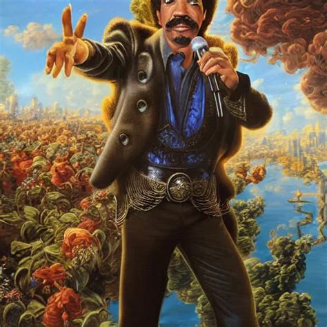 Lionel Richie With Mustache Realistic Regal Stable Diffusion Openart