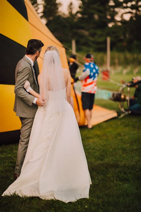 Romantic Hot Air Balloon Elopement In Stillwater Minnesota Bride