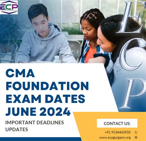 CMA Foundation Exam Dates June 2024 Important Updates Ecp