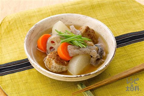 根菜と鶏だんごのふくめ煮 作り方・レシピ クラシル