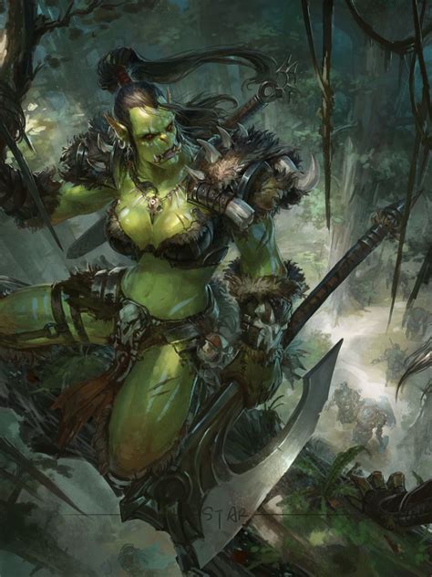 Orc Warrior Fantasy Warrior Fantasy Rpg Fantasy Artwork Dark