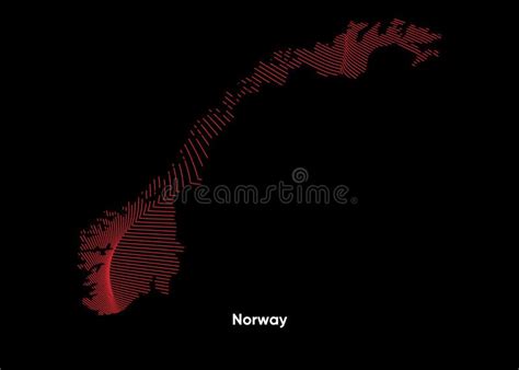 Mapa De Líneas De Twist De Noruega Mapa Político De Noruega