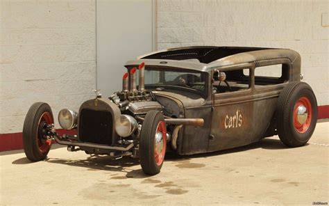 Vintage Black And Brown Vehicle Rat Rod Hd Wallpaper Wallpaper Flare