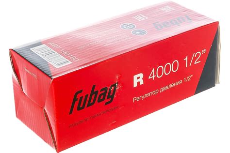 Регулятор R 4000 1/2" FUBAG 190180 - выгодная цена, отзывы ...