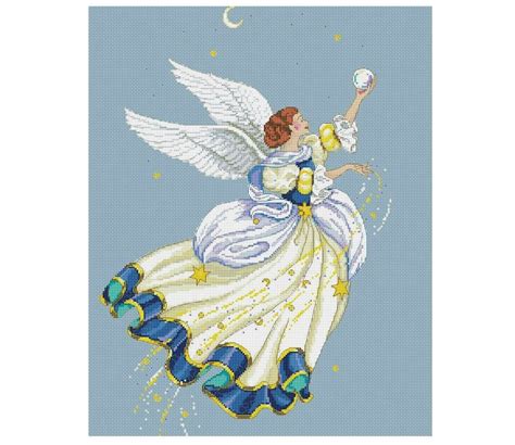 Angel Cross Stitch Pattern Pdf Religious Cross Stitch Etsy Uk