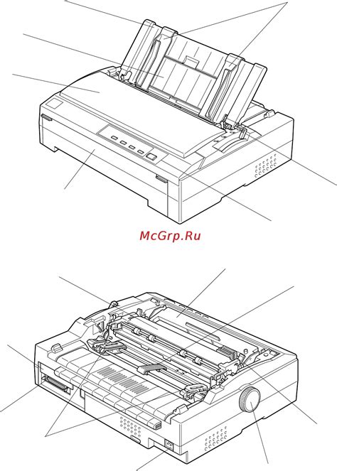 Epson FX-880 [2/221] Детали и узлы принтера