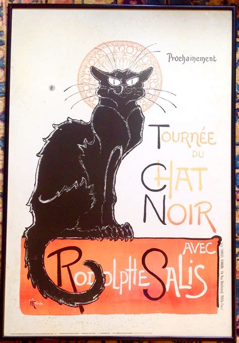 Vintage Poster Of Tournee Du Chat Noir Vintage Posters Tournee Du