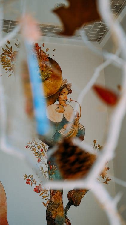 Reflection of a Painting in a Broken Mirror · Free Stock Photo