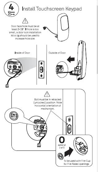 Yale YRD642 Assure Lock Touchscreen Deadbolt Instruction Manual