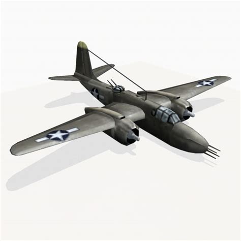 3d max douglas a-20 havoc bomber